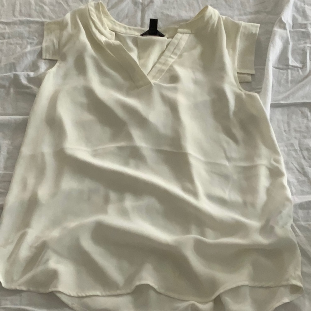 Ivory sheer top